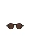 Thom Browne Tortoiseshell Round-frame Sunglasses In Brown