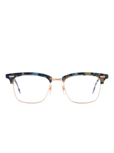 Thom Browne Tortoiseshell Square-frame Glasses In Multi