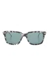 Thom Browne Tortoiseshell Square-frame Sunglasses In Grey