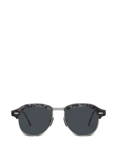 Thom Browne Tortoiseshell-effect Pilot Sunglasses In Multi