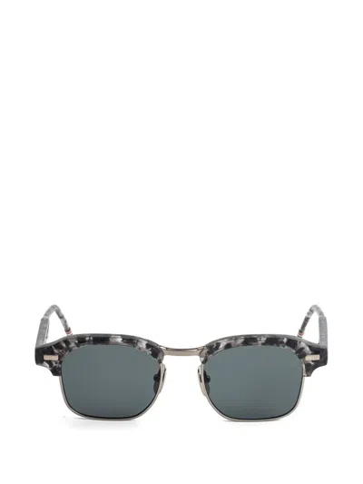 Thom Browne Tortoiseshell-pattern Sunglasses In Gray