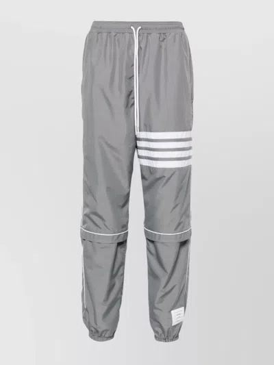 THOM BROWNE TRACK PANTS WITH 4 BAR STRIPE & CONTRAST STITCHING