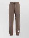 Thom Browne Track Pants Wool Drawstring Waist In Brown