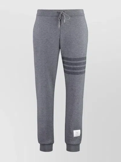 THOM BROWNE TRACK PANTS WOOL DRAWSTRING WAIST