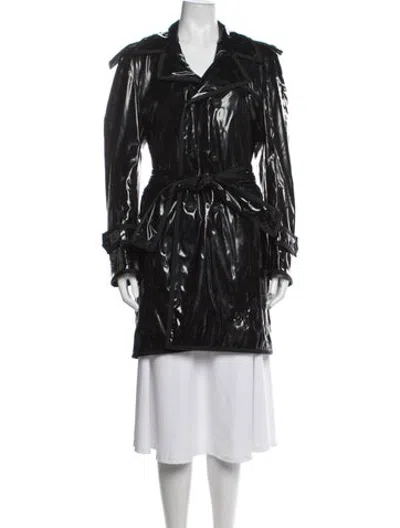Pre-owned Thom Browne Trench Coat In Black
