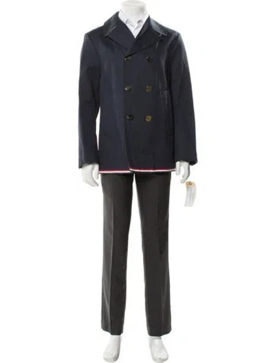 Pre-owned Thom Browne Trench Coat W/ Tags In Gray