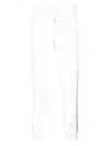 Thom Browne White Loopback Stripe Sweatpants In White