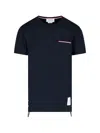 Thom Browne Jersey Cotton Short Sleeve Pocket Tee