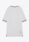 Thom Browne White T-shirt With Tricolour Detail Men