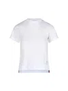 Thom Browne Crew-neck T-shirt Ribbed Side Slit
