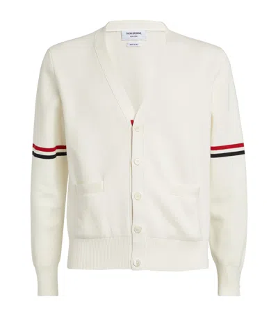 THOM BROWNE TRICOLOUR CARDIGAN
