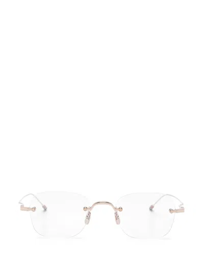 Thom Browne Tricolour-detail Glasses In Pink