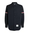 Thom Browne Snap Front Shirt Jacket In Navy In Navy