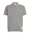 Thom Browne Short-sleeve Pique Polo Shirt In Grey