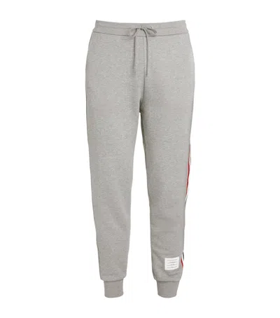 Thom Browne Tricolour Stripe Sweatpants In Grey