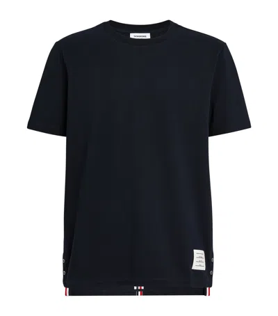 THOM BROWNE TRICOLOUR STRIPE T-SHIRT