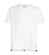Thom Browne Tricolour Stripe T-shirt In White