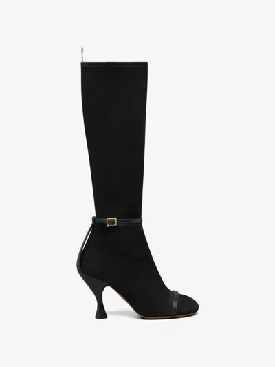 Thom Browne Trompe L'oeil 4-bar Sandal Boot In Black
