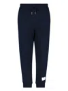 Thom Browne Rwb Stripe Loopback Sweatpants In Blue