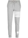 Thom Browne Four Stripes Track Pants In Gray