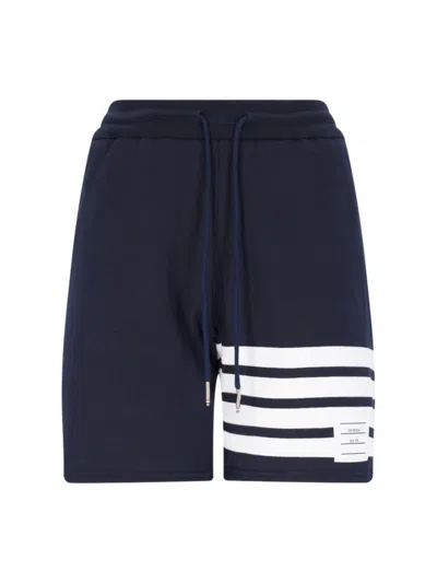 Thom Browne Trousers In Blue
