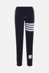 Thom Browne Ladies Festive Jersey Short Sleeve Button Hector Tee In Blue