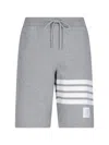 Thom Browne 4-bar Sweat Shorts In Gray