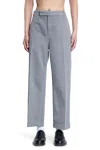 Thom Browne Man Grey Trousers In Gray