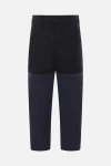 Thom Browne Unconstructed Combo Straight-leg Trousers In Black