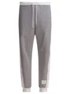 Thom Browne Engineered 4-bar Grey Sweatpants In Gray