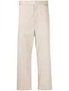 Thom Browne Typewriter Cloth Chino Pants In Brown