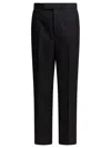 Thom Browne Straight-leg Trousers In Wool-mohair Blend In Black
