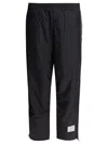 Thom Browne Logo Patch Track Pants In Blue