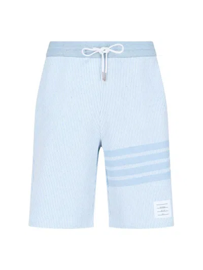 Thom Browne Trousers In Blue
