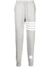Thom Browne 4 Bar Cotton Sweatpants In Gray