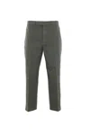 Thom Browne Twill-weave Cotton Trousers In Green
