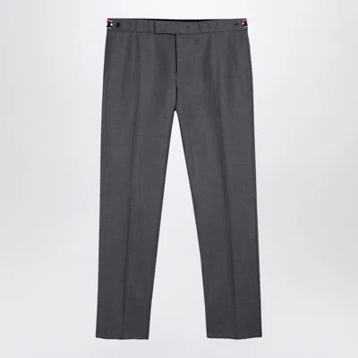 Thom Browne Tailored Slim Wool Pants In Grey