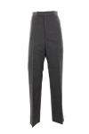Thom Browne Mid-rise Slim-fit Tailored Trousers In Grey