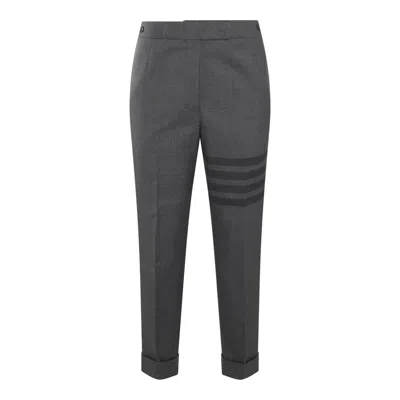 Thom Browne Trousers In Med Grey