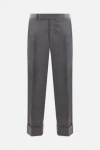 Thom Browne Trousers In Medium Grey