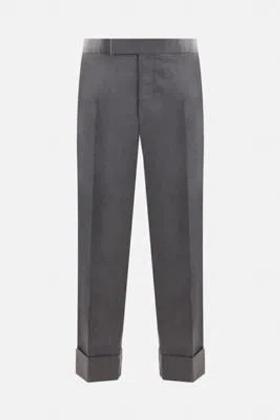 Thom Browne Trousers In Medium Grey