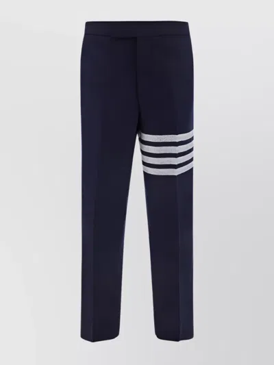 THOM BROWNE TROUSERS WITH ADJUSTABLE MARTINGALE STRAP