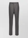 Thom Browne Trousers With Belt Loops And Pockets In Gray