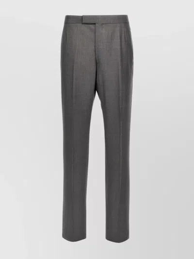 THOM BROWNE TROUSERS WITH BELT LOOPS AND POCKETS