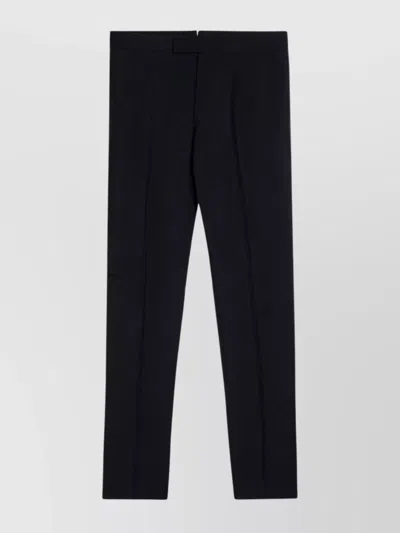 THOM BROWNE TROUSERS WOOL BLEND BELT LOOPS