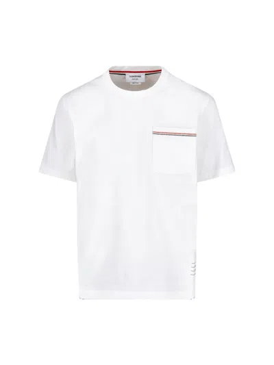 Thom Browne T-shirt "rwb" In White