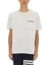 Thom Browne White Classic Crew Neck Cotton T-shirt