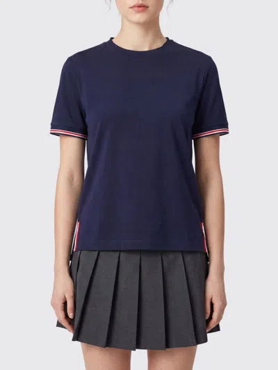 Thom Browne T-shirt Woman Color Navy In Blue