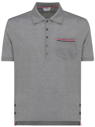 Thom Browne T-shirts And Polos Light Grey In Gray