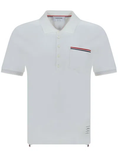 Thom Browne T-shirts And Polos White In Yellow